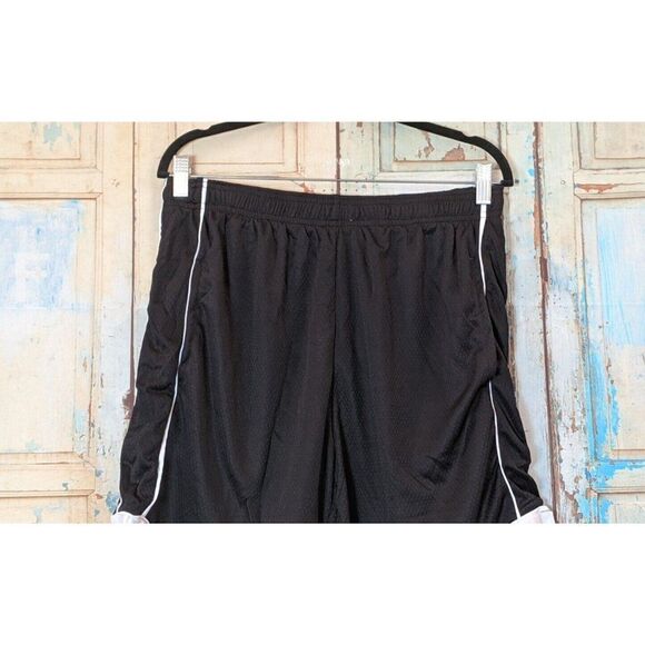 Ultra Performance Mens Size XL Black White Elastic Waist Pull On Athletic Shorts - Picture 3 of 7